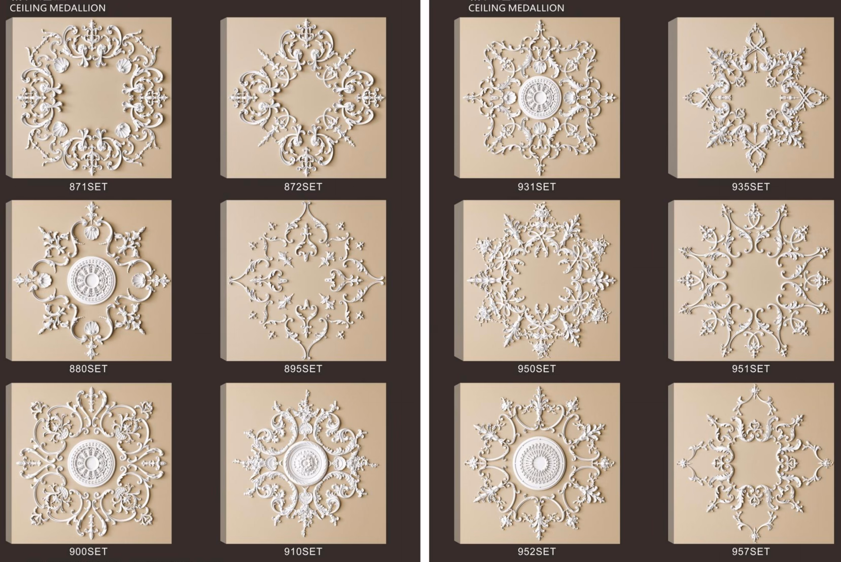 Ceiling Medallion 021 Size: 70cm diameter Material: Polyurethane (PU) from Ceiling Medallion category | PU decorative materials manufacturer from Dongguan, China
