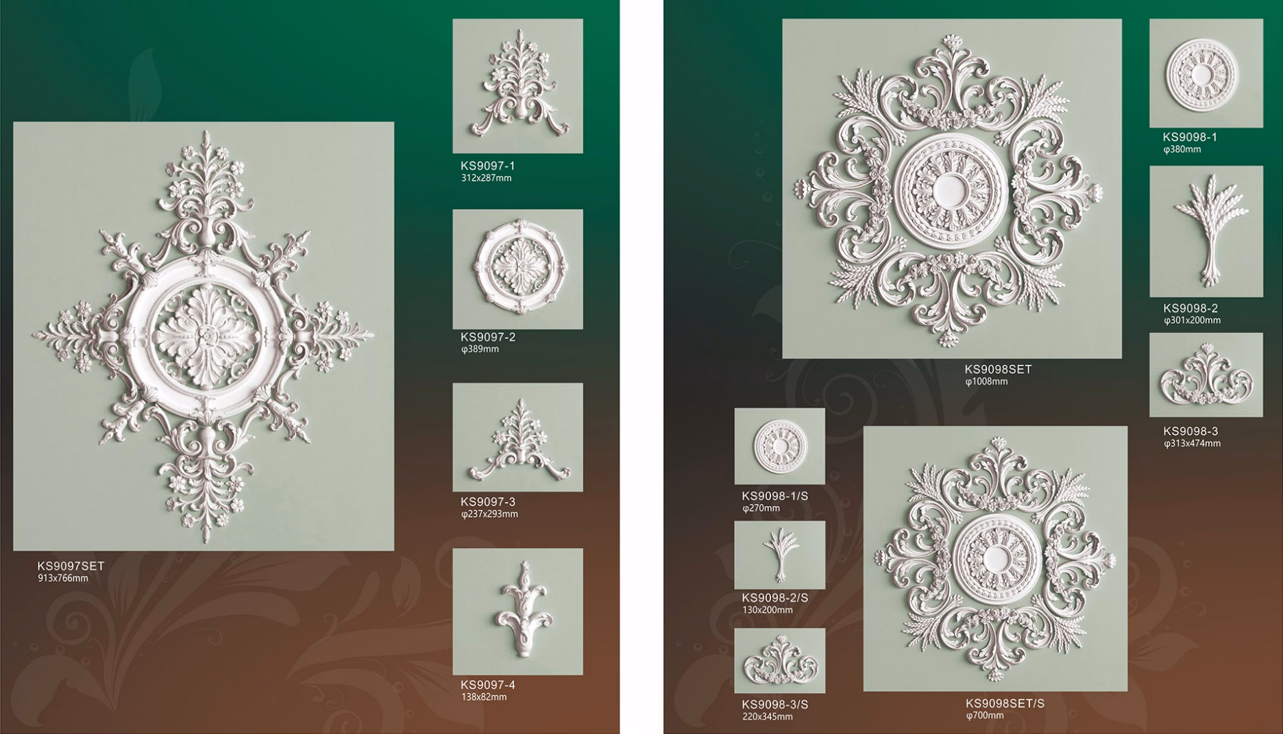 Ceiling Medallion 061 Size: 90cm diameter Material: Polyurethane (PU) from Ceiling Medallion category | PU decorative materials manufacturer from Dongguan, China