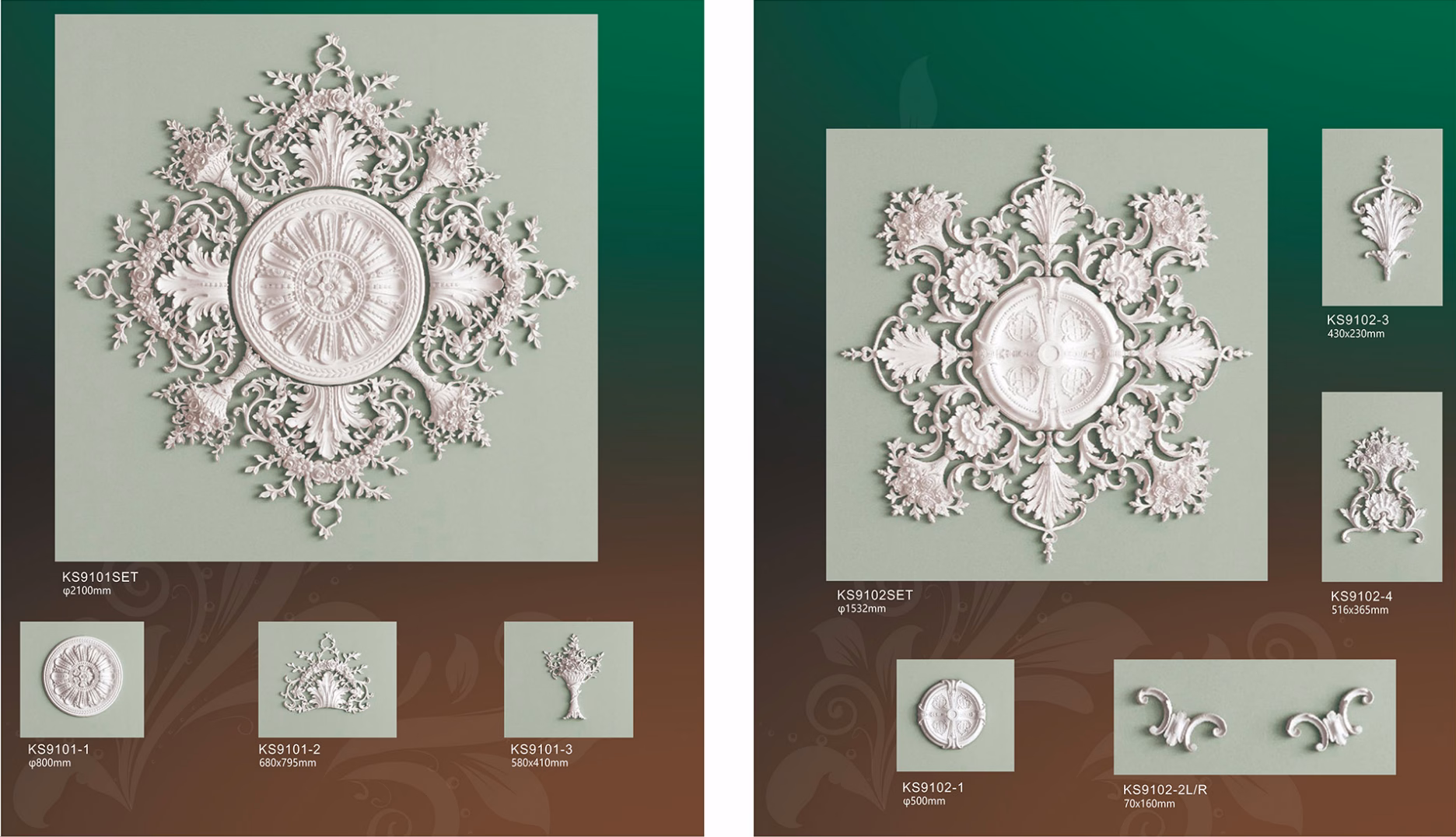 Ceiling Medallion 063 Size: 100cm diameter Material: Polyurethane (PU) from Ceiling Medallion category | PU decorative materials manufacturer from Dongguan, China
