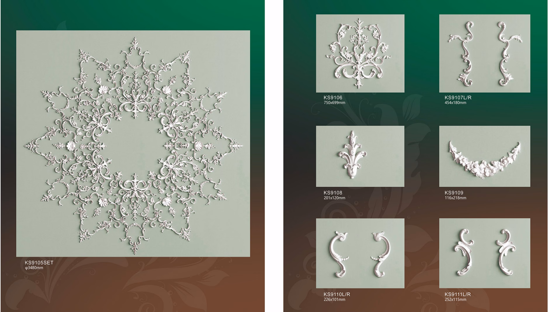 Ceiling Medallion 065 Size: 65cm diameter Material: Polyurethane (PU) from Ceiling Medallion category | PU decorative materials manufacturer from Dongguan, China
